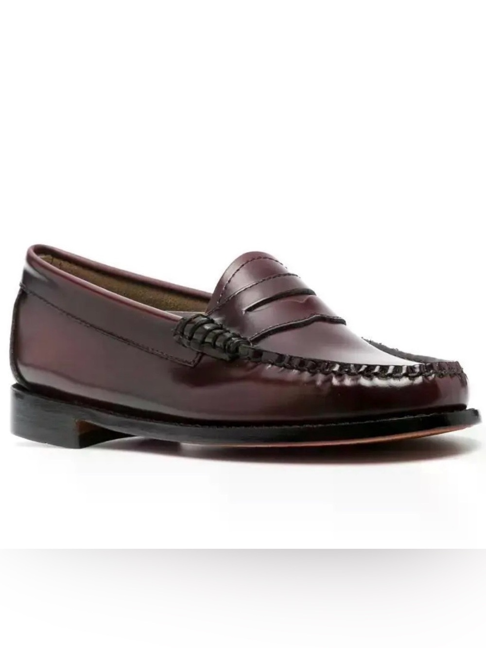 NEW G.H. Bass Weejens Penny Slot Loafers in Boudreaux Red